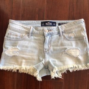 Hollister Stretch Low-Rise Denim Short-Shorts -New